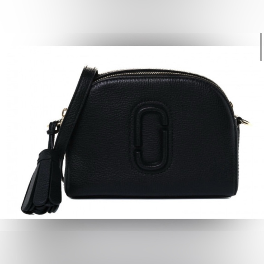 Marc Jacobs Black Leather Shutter Camera Crossbody Bag